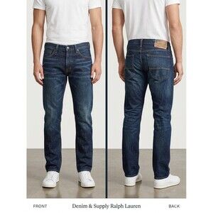Ralph Lauren Denim & Supply Slim Fit Jeans Men’s 34x32 Dark Wash Indigo Cotton